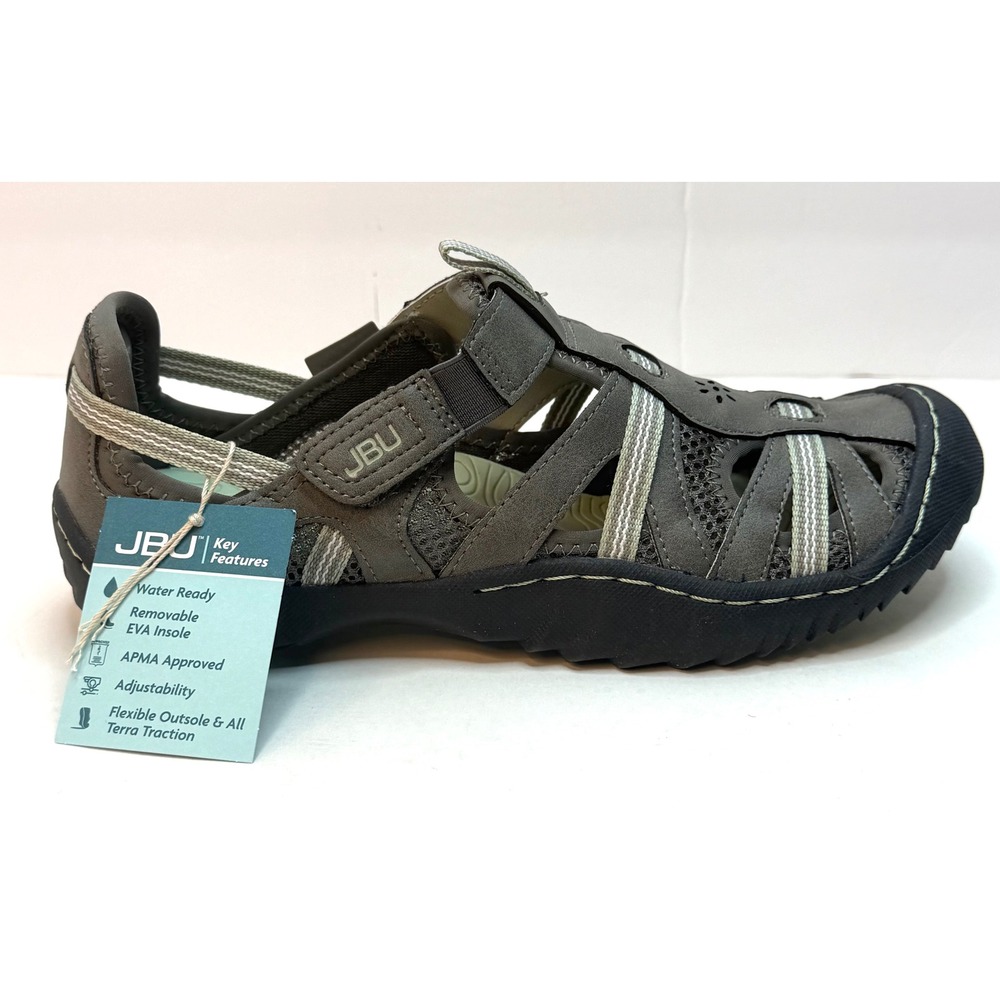 JBU Women's Regional Water Ready Casual Sneaker Dark Grey/Pale Moss 8.5M NWT/BOX - Picture 4 of 10